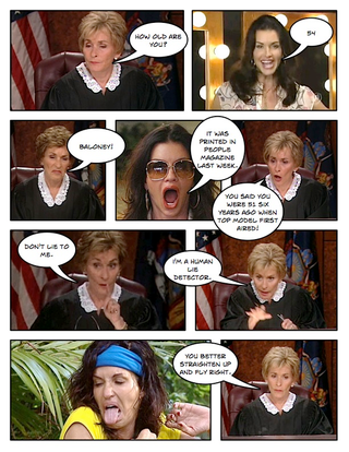 Illustration for article titled Comic Confrontations: Judge Judy Vs. Janice Dickinson
